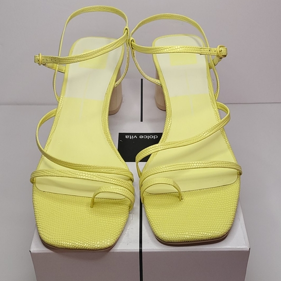 Dolce Vita Embossed Leather Dress Sandals - Picture 4 of 8